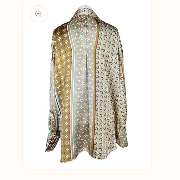 House of Harlow 1960 Geometric Pattern Blouse - Picture 3 of 9